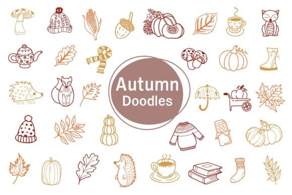 Autumn Doodles: A Playful Typeface for Seasonal Projects