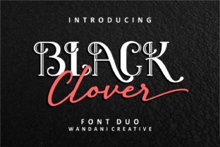 Blending Vintage Charm with Modern Edge: The Black Clover Font Duo
