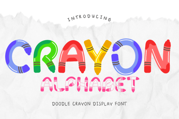 Crayon Alphabet: A Playful Typeface for Authentic Branding