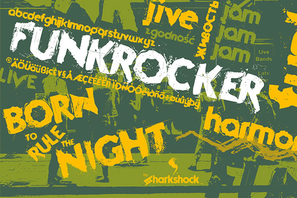 Funkrocker: The Grunge Typeface That Brings Urban Edge to Any Design