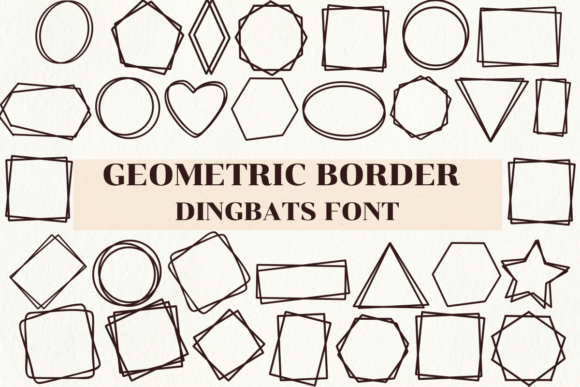 Geometric Border: Double Shapes for Bold, Stylish Frames