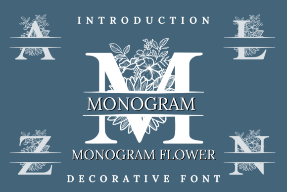 Monogram Flower: A Font Where Every Letter Blooms