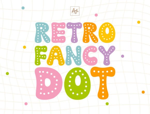 Retro Fancy Dot: Whimsical Typography for Creative Projects