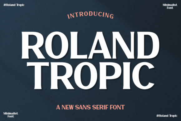 Roland Tropic: A Modern Sans-Serif with a Sunny Disposition