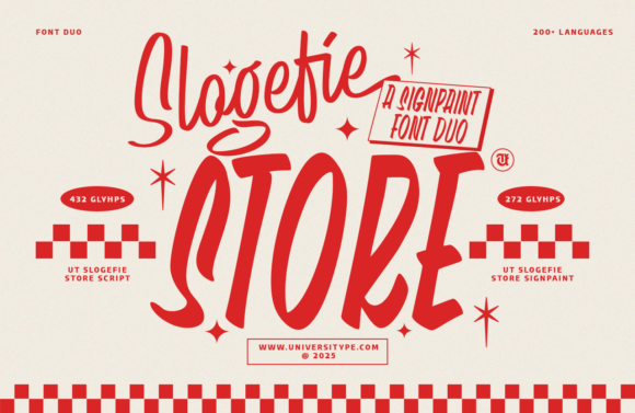 Slogefie Store: A Dynamic Font Duo for Vibrant Branding