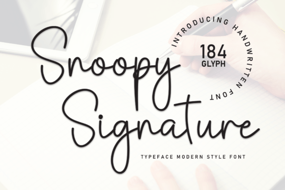 Snoopy Signature: A Script Font for Modern Branding