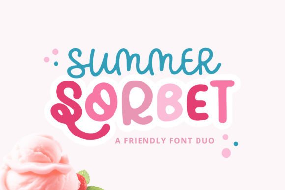 Summer Sorbet: The Groovy Font Duo for Hippie & Retro Designs