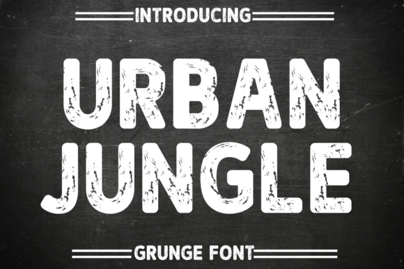 Unleash the Grit: The Urban Jungle Typeface